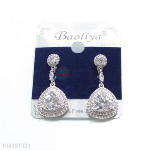 Superfine classic zircon earring