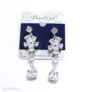 Promotional zircon earring