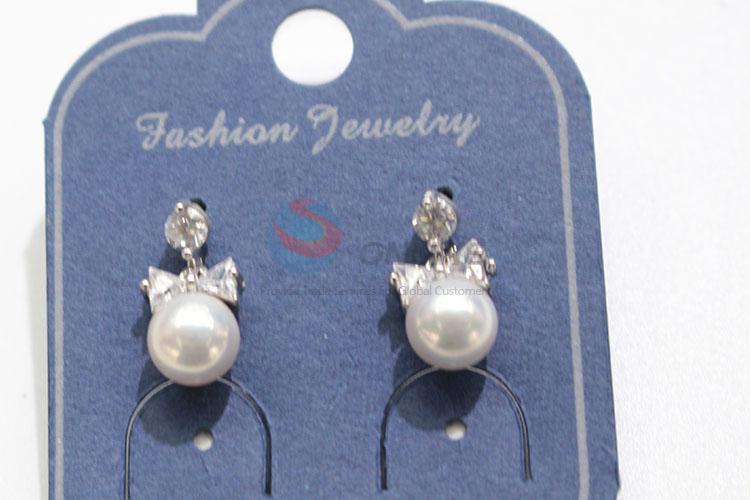 High sales popular design pearl&zircon ear stub