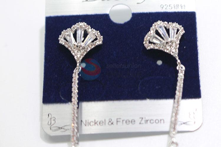 Factory promotional customized zircon earring