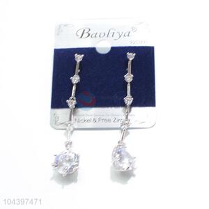 Modern design zircon earring