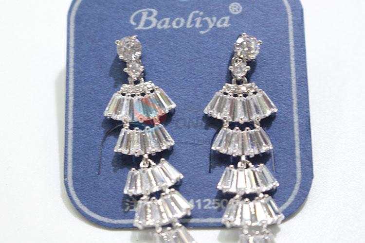 Popular high quality zircon earring