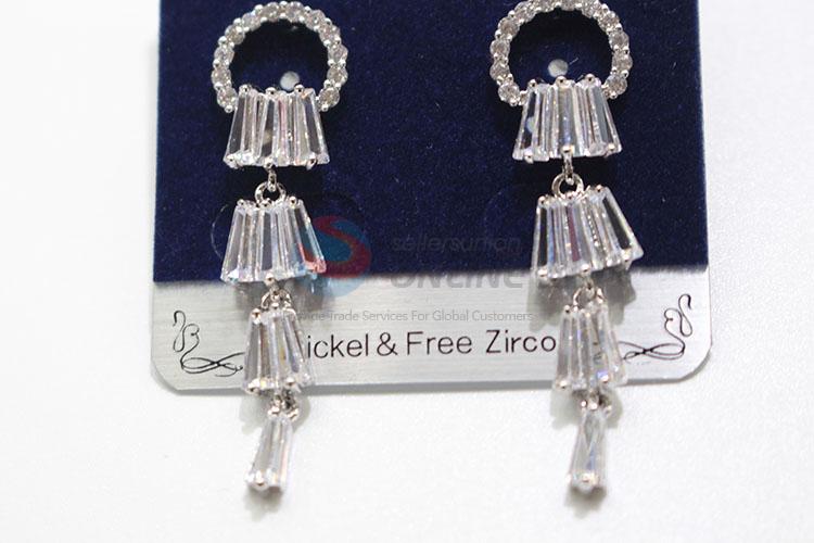 Acceptable price zircon earring