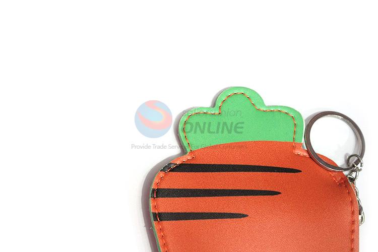 Best selling pvc carrot printing coin bag