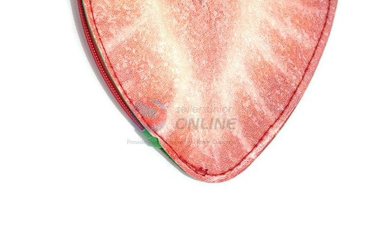 Cheap popular custom pvc fruit printing coin bag