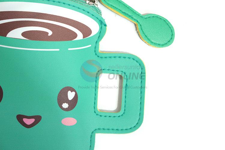 Factory promotional price pvc teacup printing coin bag