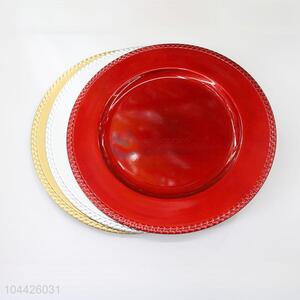 Latest Design Round Plastic Plate Food Tray