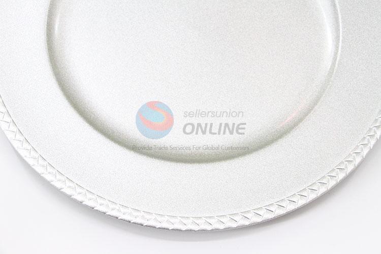 Latest Design Round Plastic Plate Food Tray