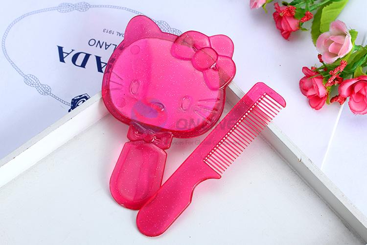 Direct factory good quality plastic mirror&comb set