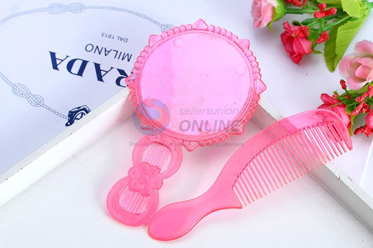 Factory supply cheap plastic mirror&comb set