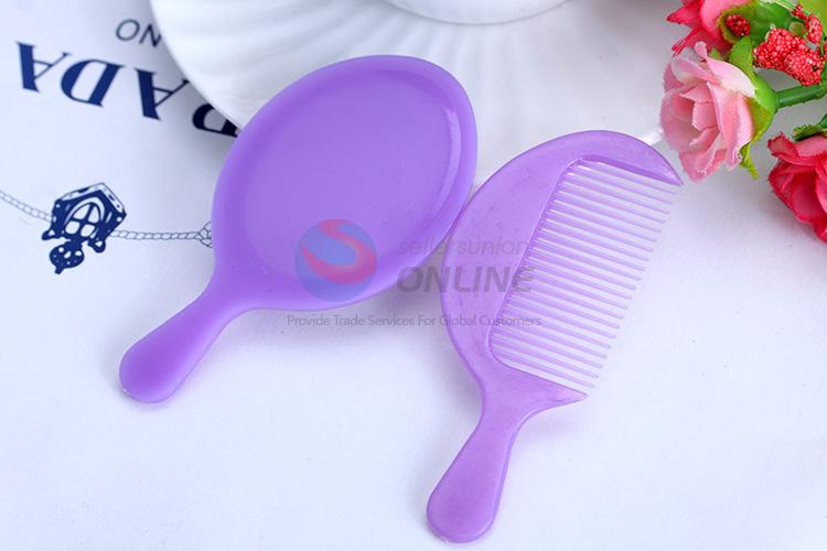 Wholesale cheap new plastic mirror&comb set