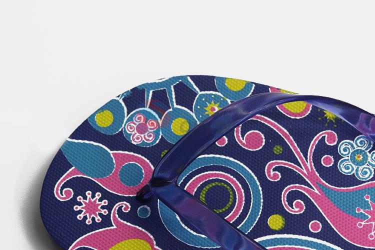 Wholesale promotional custom priting flip flops for women