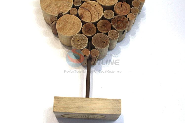 High sales popular design wooden heart furnishing articles