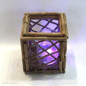 Latest design wooden hurricane lamp