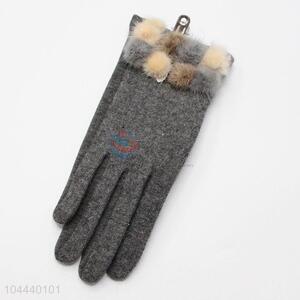 Chinese Factory Fashion Winter Warm Soft Women Gloves