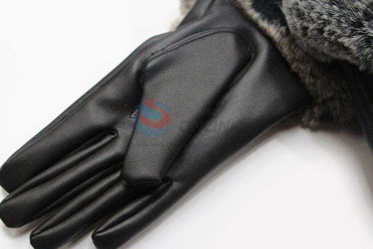 Low Price PU Women Dress Fashion Winter Gloves