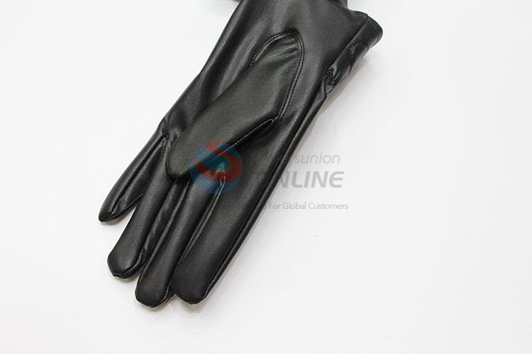 Good Factory Price Winter Women Warm Mitten Fashion PU Gloves