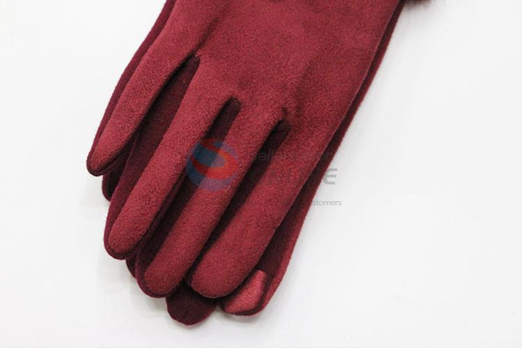 Recent Design Female Gloves Women's Winter Outdoor Full Fingers Mittens Glove