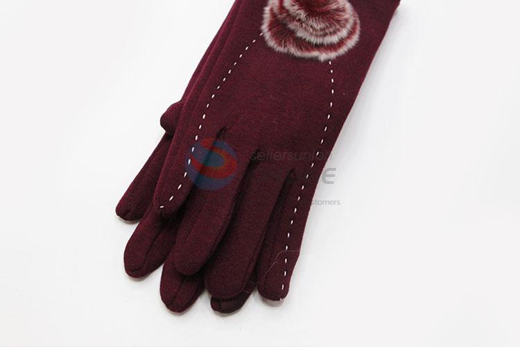 Factory Sales Winter Women Warm Mitten Fashion Gloves