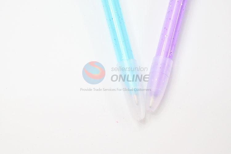 Star Design Feather Plastic Ballpoint Pen