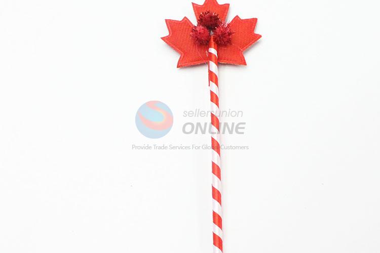 Maple Leaves Design Plastic Ballpoint Pen