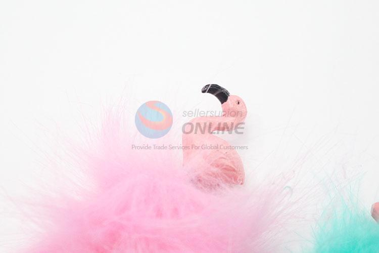 Flamingo Design Feather Plastic Ballpoint Pen