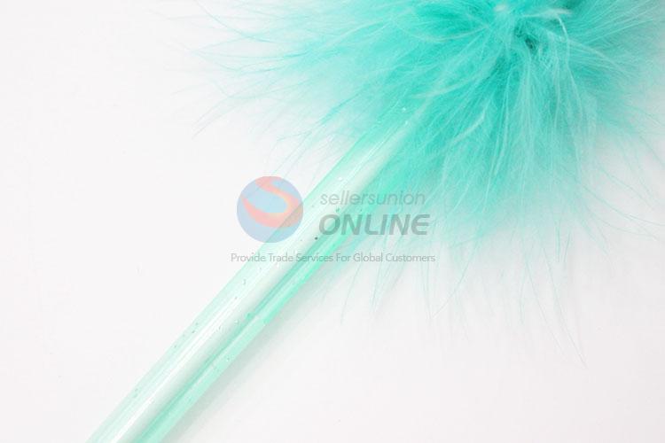 Lovely Rainbow Design Feather Plastic Ballpoint Pen