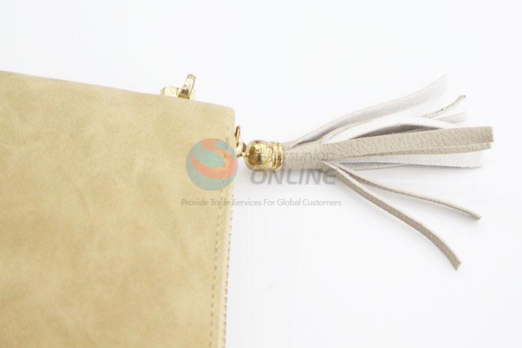 Fashion Women Girl Semi Pu Leather Long Wallet Purse