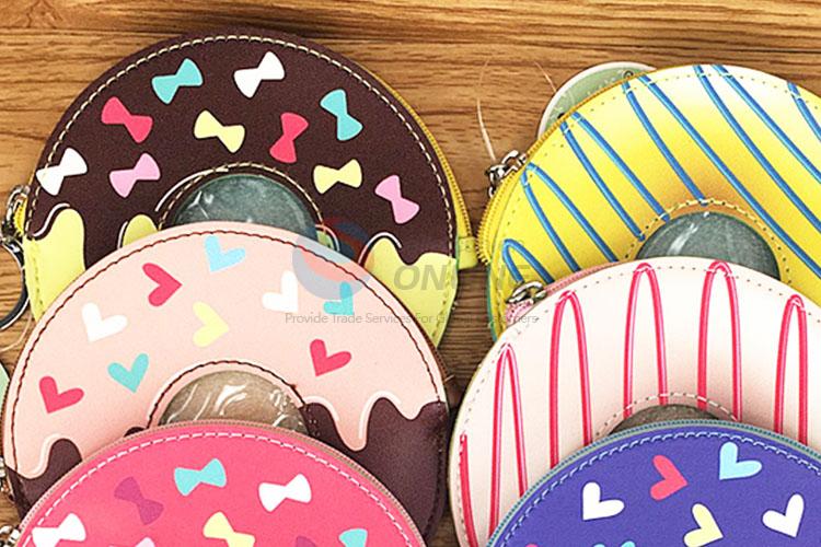 Donuts Design Lovely Girl Cloth Wallet