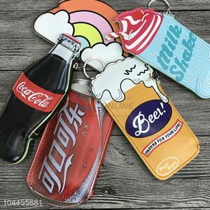 Drink Design Cloth Women Girl Cloth Wallet