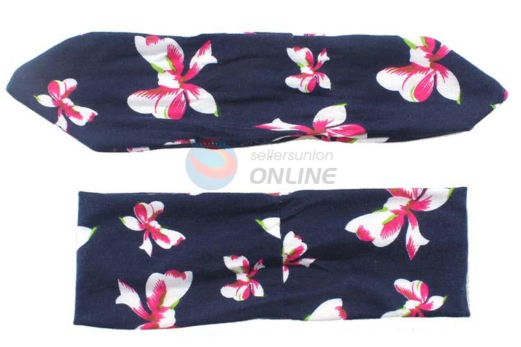 Factory Price Popular Wholesale Rabbit Design Flower Printing Hairband For Kids