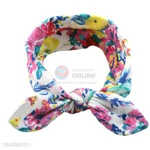 Best Selling Rabbit Design Flower Printing Hairband For Girl