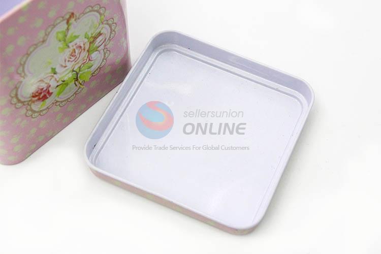 Cheap Price Square Shaped Tin Storage Box Containers Set