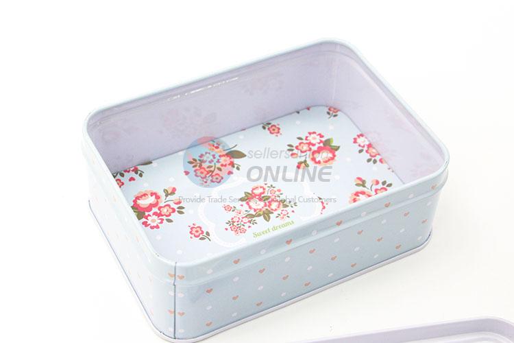 Popular Multi-use Rectangle Tin Storage Cases Set for Sale