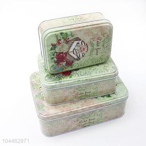 Best Selling Multi-use Rectangle Tin Storage Cases Set