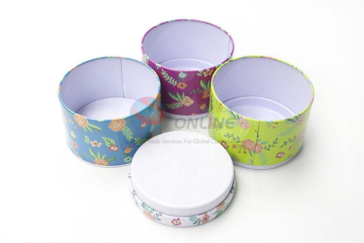 Fashion Style Three Layers Tin Storage Box Can