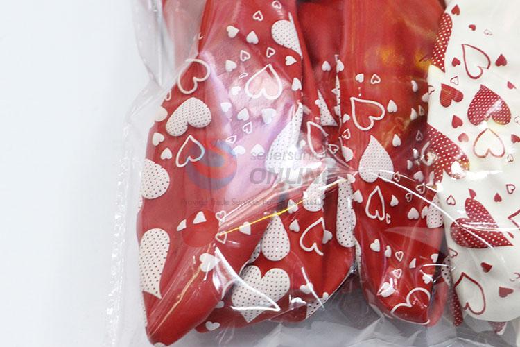 Party Supplies White and Red Color Foil Balloons