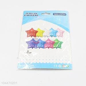 Colorful Star Shaped Air Balloons for Birthday Party Decorations