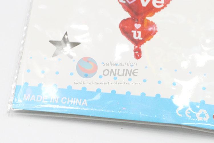 High Quality Golden,Silver Red Heart Shaped Foil Balloon