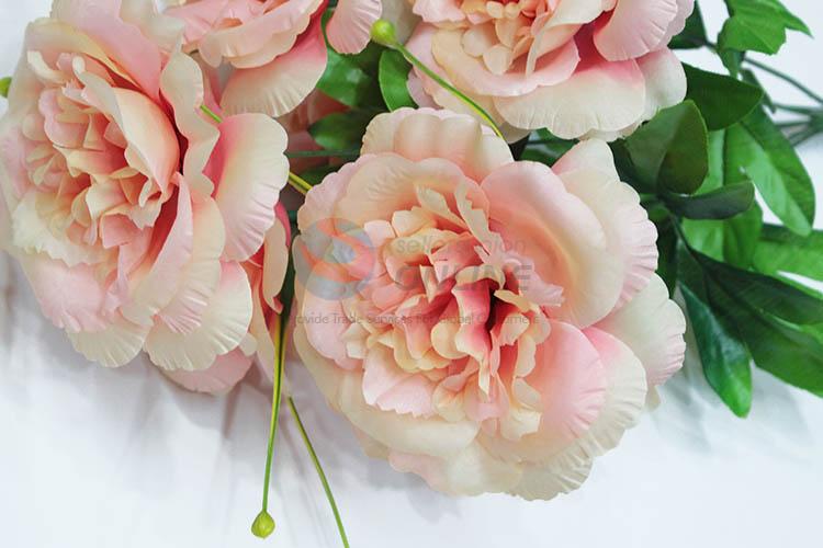 Factory supply cheap fake bouquet artificial peony