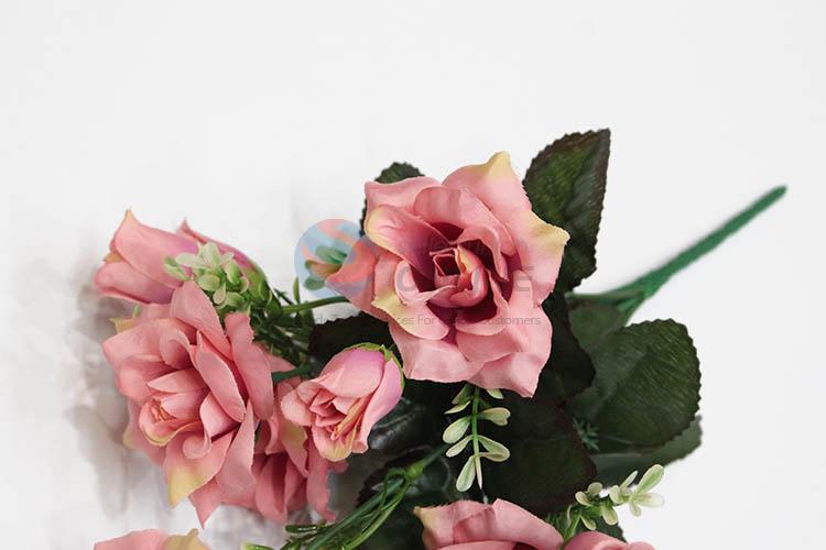 New arrival delicate style fake bouquet artificial rose