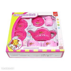 Best Price Colorful Tea Set Plastic Kitchen Set Toy For Children