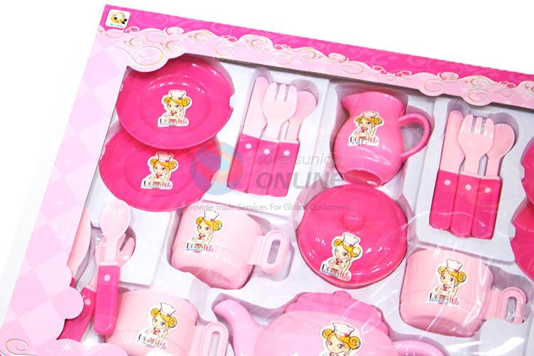 Custom Educational Toy Plastic Tea Set Colorful Kitchen Set Toy