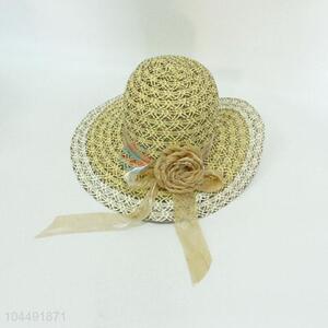 Women Flower Design Beach Hat