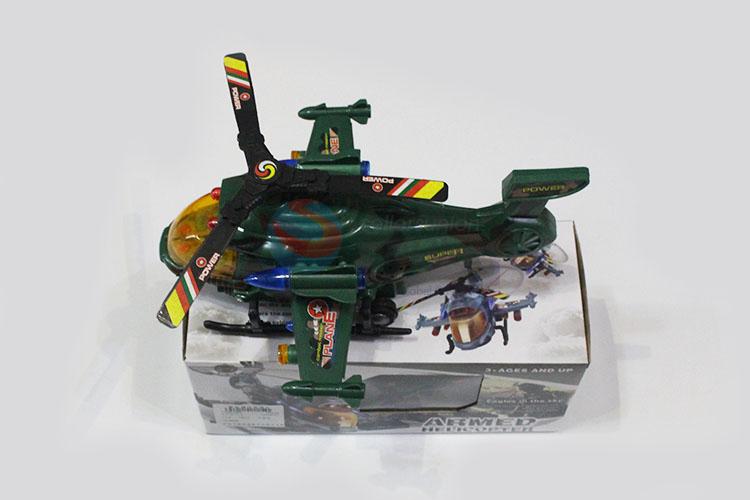 Good Quality Camouflage Helicopter Toy With Light and Music