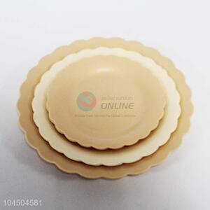 Unique Design Round Plastic Plate Kitchen Food Plate