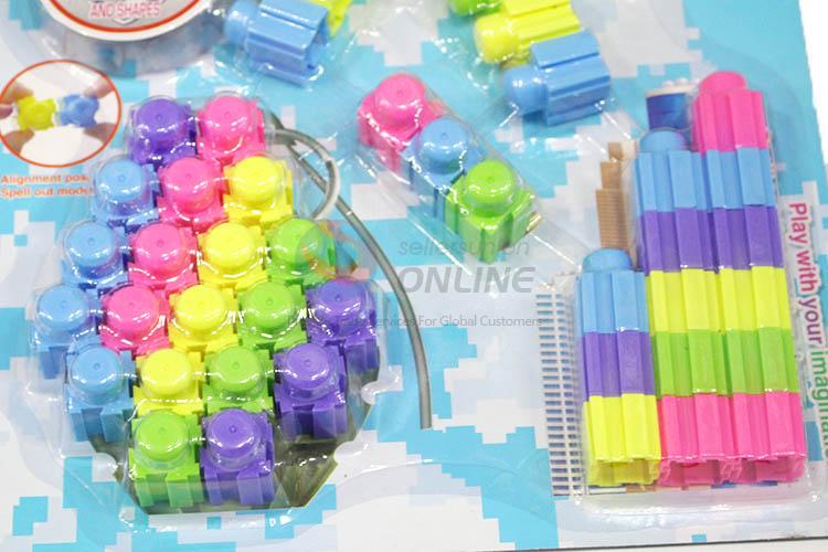 Popular Children DIY Toy 62 Pieces Plastic Building Block