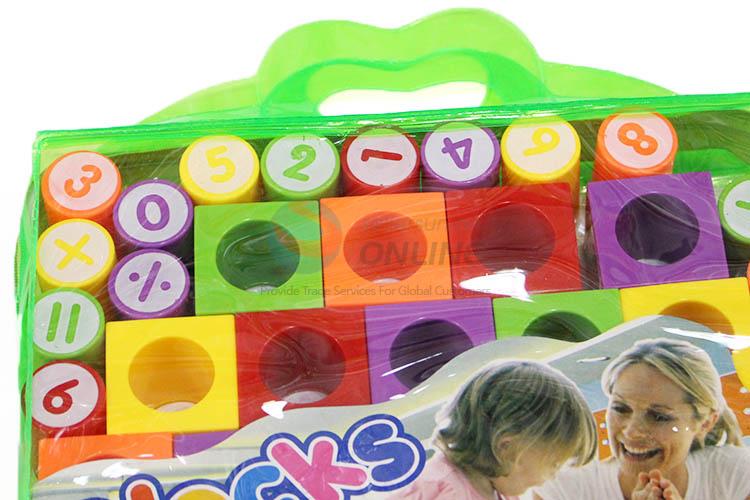 Wholesale Environment Friendly 30 Pieces Educational Plastic Building Block