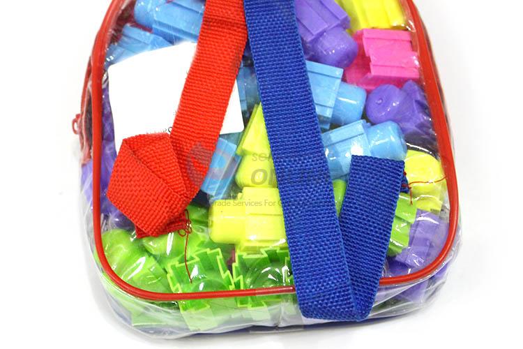 Unique Design Backpack Packing 40 Pieces Plastic Building Block