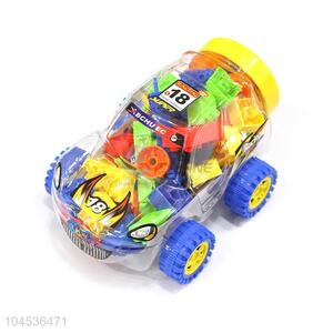 Best Sale Car Shape Barrel Packing 48 Pieces Building Blocks